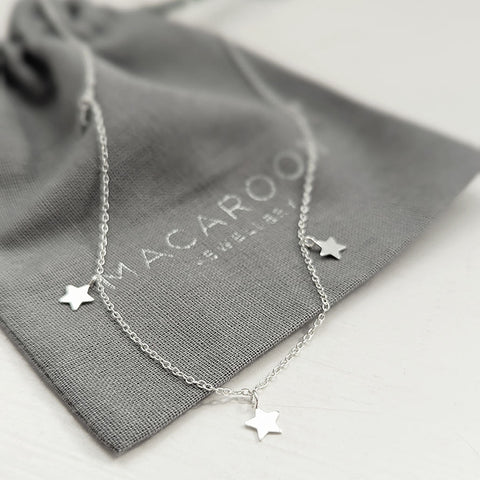 Dainty Sterling Silver Star Necklace