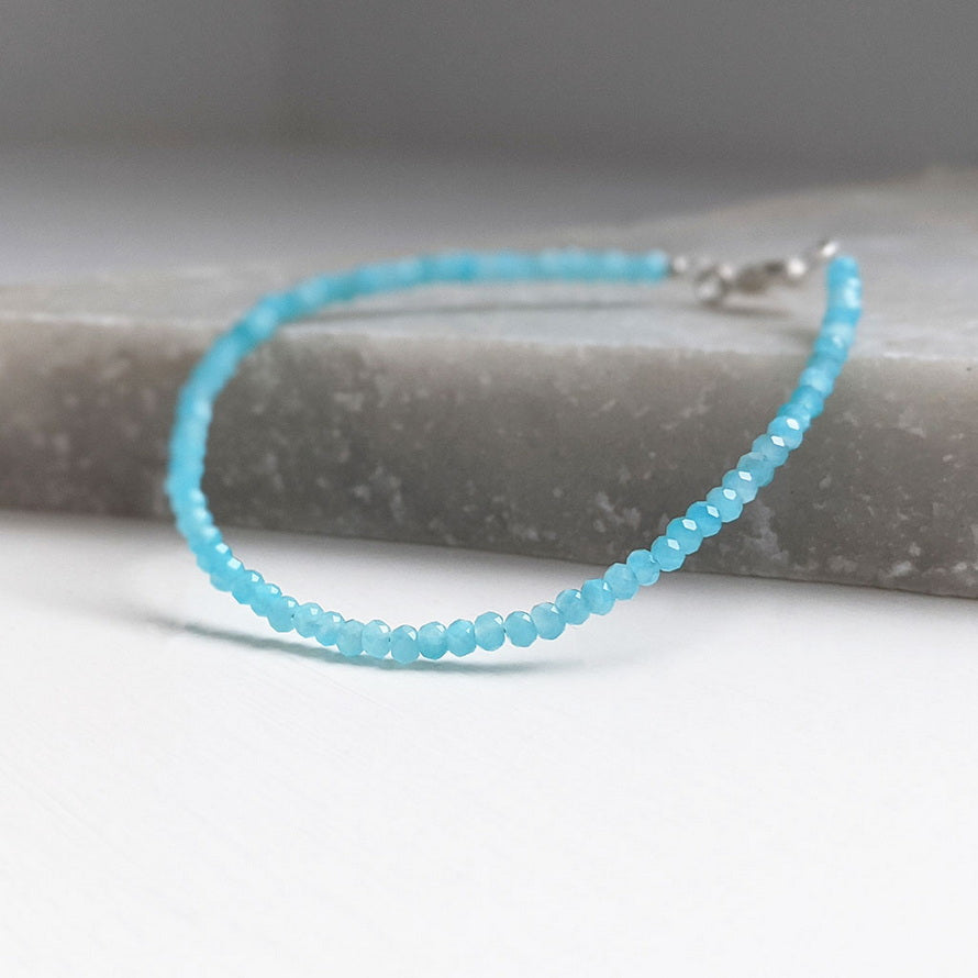 Amazonite Semi Precious Gemstone Bracelet