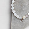 Flat Shell and Moon Charm Bracelet