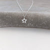 Mini Macaroon Silver Star Necklace