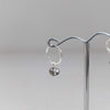 Sterling Silver Crystal Hoop Earrings