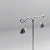Black Diamond Swarovski Crystal Hoop Earrings