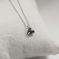 Black Diamond Swarovski Crystal Necklace