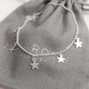 Sterling Silver Star Charm Bracelet