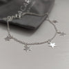 Sterling Silver Star Charm Bracelet