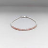 Pink Opal and Sterling Silver Bracelet