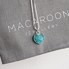 Amazonite Heart Gemstone Necklace