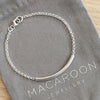 Sterling Silver Curved Bar Bracelet