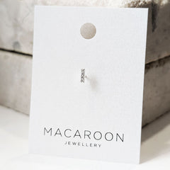 Crystal Bar Helix Stud Earring