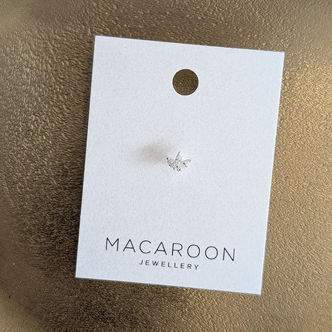 Crystal Flower Helix Stud Earring