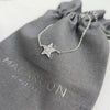 Sterling Silver Crystal Star Charm Bracelet