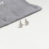 Tiny Crystal Star Stud Earrings