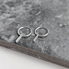 Flat Bar Micro Hoop Earrings
