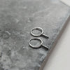 Flat Bar Micro Hoop Earrings