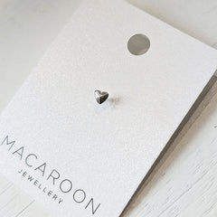 Sterling Silver Heart Helix Stud Earring