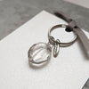 Crystal Faceted Keyring