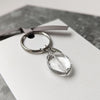 Crystal Faceted Keyring