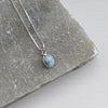 Larimar Oval Gemstone Necklace