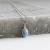 Larimar Oval Gemstone Necklace