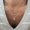 Larimar Oval Gemstone Necklace