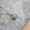 Rainbow Moonstone Star Gemstone Necklace