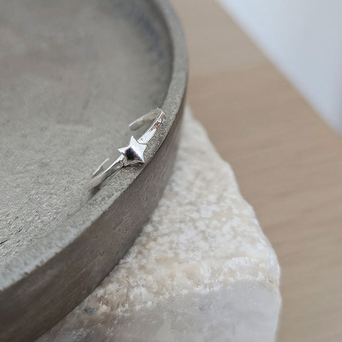 Sterling Silver Star Toe Ring