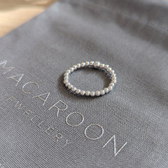 Sterling Silver Beaded Ring