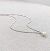 Freshwater Pearl and Silver Necklace