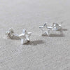 Sterling Silver Cut Out Star Earrings