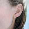 Sterling Silver Cut Out Star Earrings