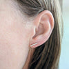 Sterling Silver Bar Stud Earrings