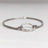 Fine Silver Beaten Loop Friendship Bracelet