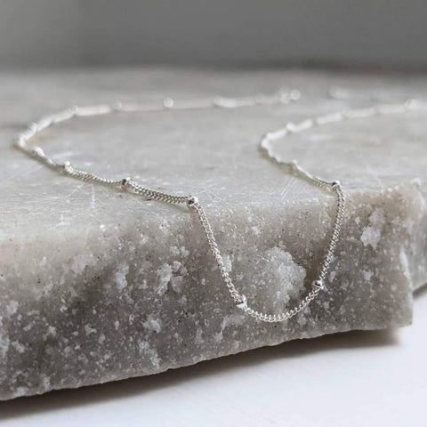 Sterling Silver Satellite Chain Necklace