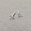 Tiny Crystal Star Stud Earrings
