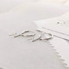 Micro Hoop and Lightning Bolt Earrings