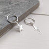Star and Bolt Mismatched Hoop Earrings