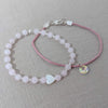 Mini Macaroon Rose Quartz Bracelet