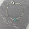 Amazonite and Silver Chain Bracelet