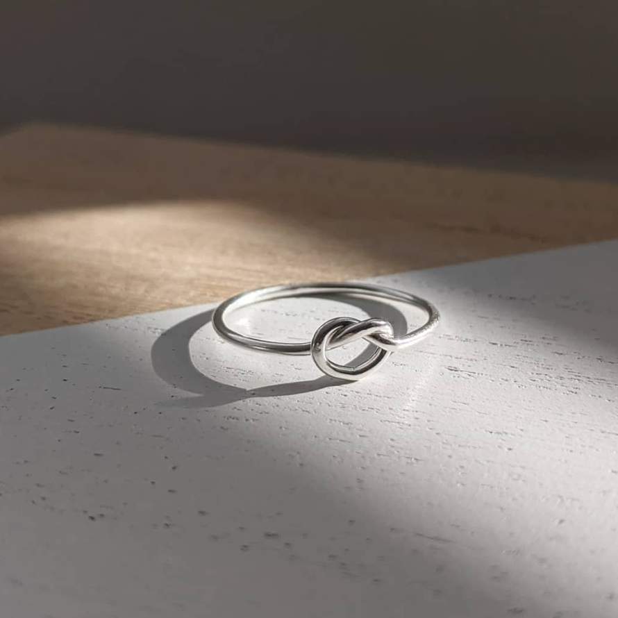 Sterling Silver Love Knot Ring