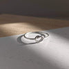 Sterling Silver Heart Knot Ring