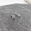 Tiny Crystal Stone Stud Earrings