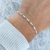 Sterling Silver Open Link Chain Bracelet