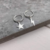 Star and Bolt Mismatched Hoop Earrings