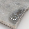 Sterling Silver V Bar Necklace