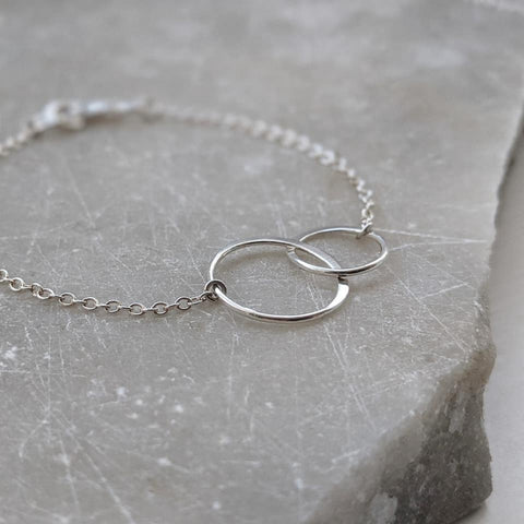 Sterling Silver Linked Loop Bracelet