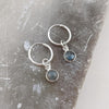 Labradorite Micro Hoop Earrings