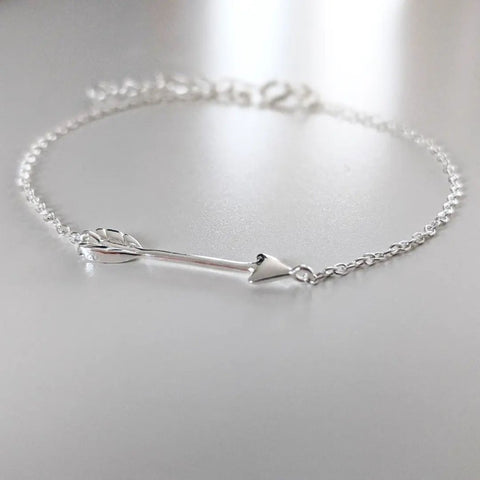 Sterling Silver Arrow Bar Bracelet