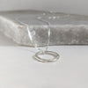 Fine Silver Beaten Loop Necklace