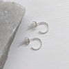 Sterling Silver Open Hoop Earrings