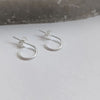 Sterling Silver Open Hoop Earrings